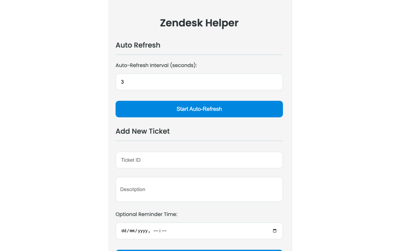 Zendesk Helper